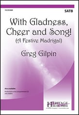 With Gladness, Cheer and Song! SATB choral sheet music cover